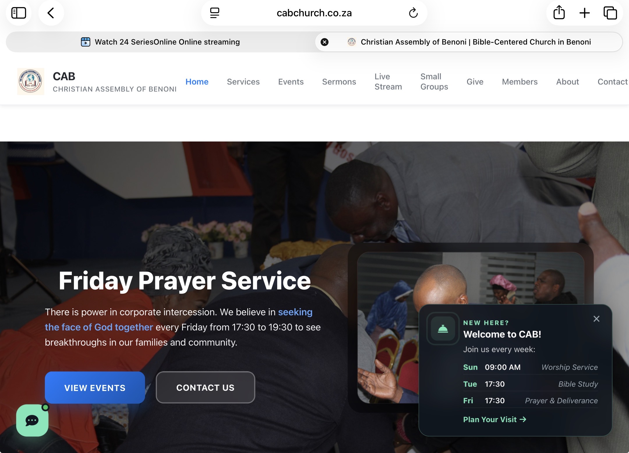 CAB Church Website